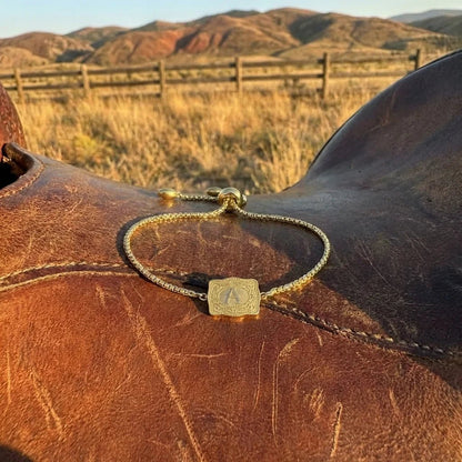 Western Bracelet + Initial - Goldstate