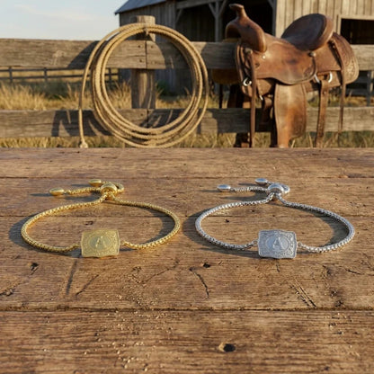 Western Bracelet + Initial - Goldstate